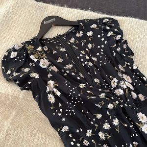Black Madewell Floral Midi
